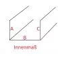 Preview: U-Profil aus Alu Riffelblech Diamant 1,5/2mm